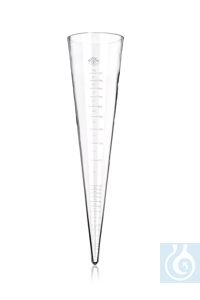Imhoff Sedimentiergefäß, 1000 ml, Ø 118 x H 470 mm, graduiert, Simax® Borosilikatglas, Typ: 2745